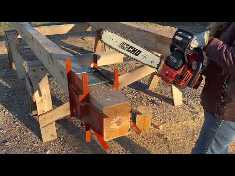 Dovetail Cabin Jig In Action - How to Cut Logs Perfectly Every Time!
