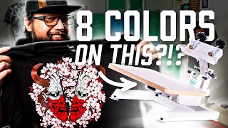 Printing 8 Colors On A Single Print Head With The Screen Printer Starter Press