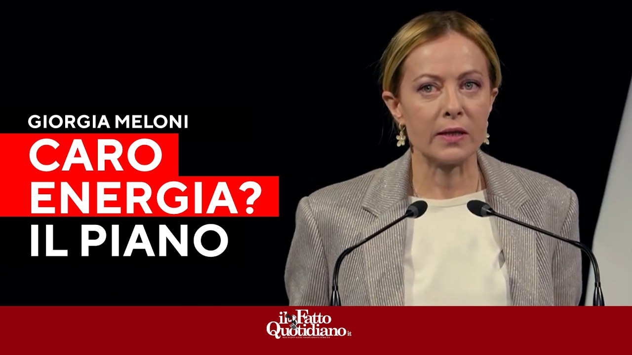 Meloni: "Sull'energia il quadro cambia ogni minuto. Ci siamo mossi prima della crisi"