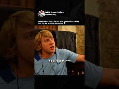 IShowSpeed hung out with Paddy Pimblett and didn’t understand a single word 💀