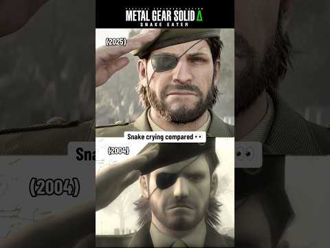 Snake crying comparison. Metal Gear Solid Delta Snake Eater vs original MGS3