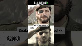 Snake crying comparison. Metal Gear Solid Delta Snake Eater vs original MGS3