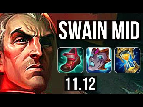 SWAIN vs CORKI (MID) | Rank 2 Swain, 10/5/21 | JP Grandmaster | v11.12