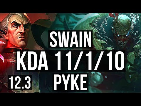SWAIN & Senna vs PYKE & Jinx (SUP) | 11/1/10, 1.6M mastery, Legendary, 600+ games | NA Master | 12.3