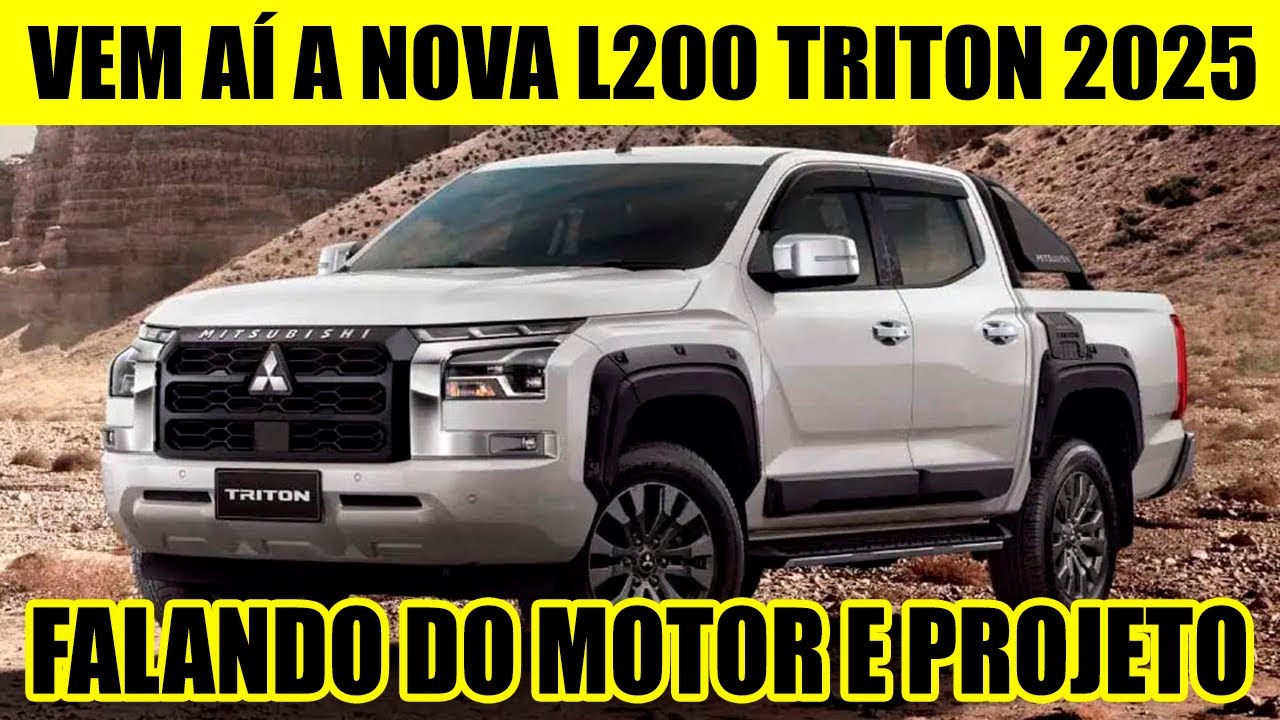 VEM AÍ A NOVA MITSUBISHI L200 TRITON 2025 SERÁ QUE VAI PASSAR A S10?