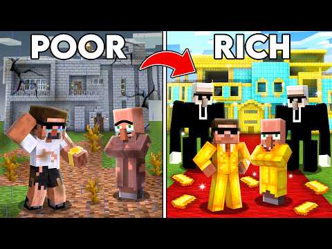 From Poor to Rich Mansion in Minecraft..