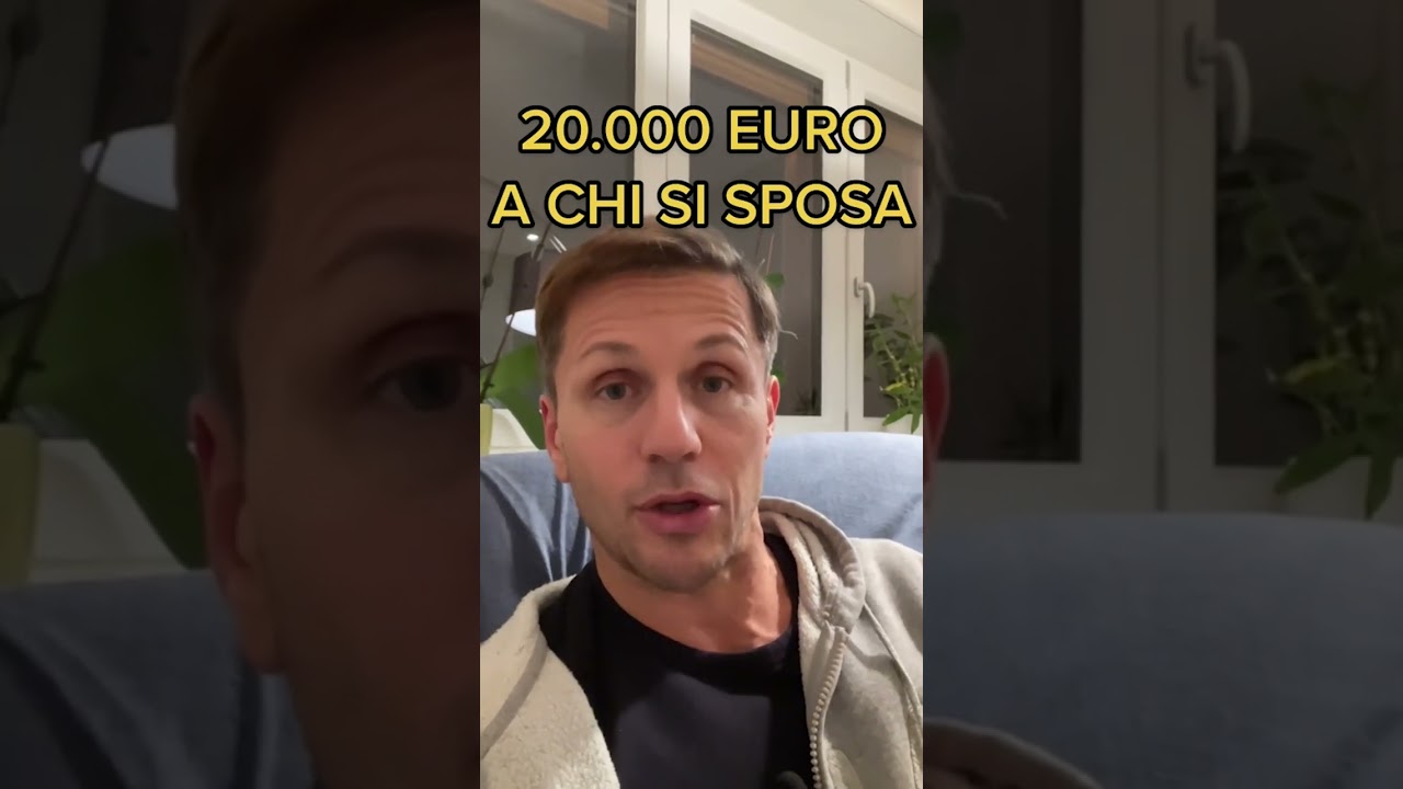 20 MILA EURO a chi si SPOSA | Avv. Angelo Greco #shorts