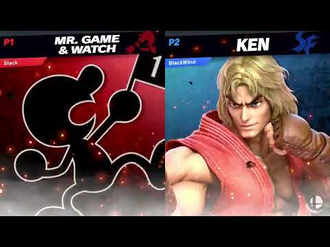 Slack (Game & Watch) vs BlackWind (Ken) - Smash Ultimate @ LXG 26