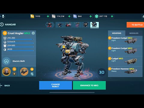 Cruel Angler Hammer Cudgel | War Robots Gameplay