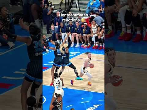 Her teammates reactions 😳 #caitlinclark #basketball #wnba