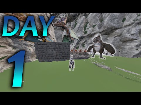 Starting Day 1 As A Duo On Valguero  Ark ASA Small Tribes