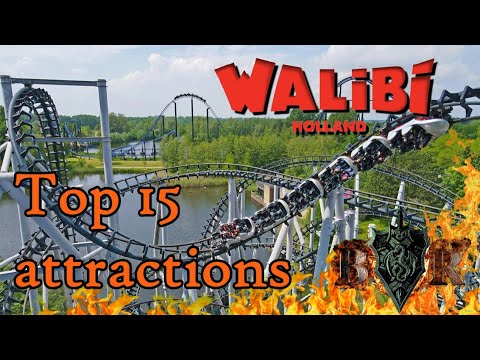 Top 15 attractions Walibi Holland 2023