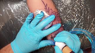 FLOWER TATTOO-TIMELAPSE