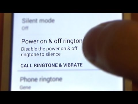 Alcatel POP 2 DISABLE Sound on Start/Off