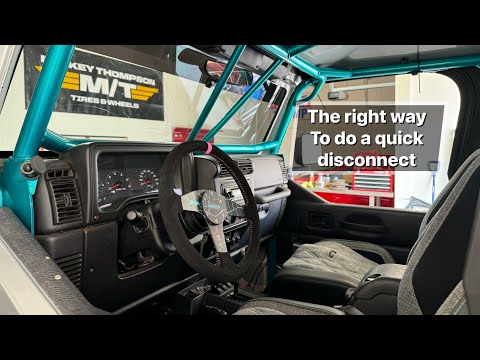 How to Install a NRG Steering Wheel Hub, Quick Disconnect with a PRP Steering wheel in a Jeep TJ/LJ