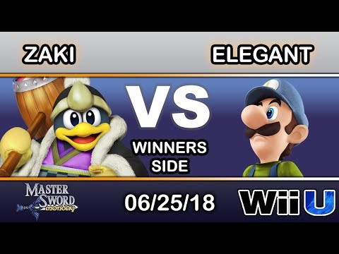 Master Sword Monday - Zaki (DDD) Vs US |  Elegant (Luigi) Winners Pool - Smash 4