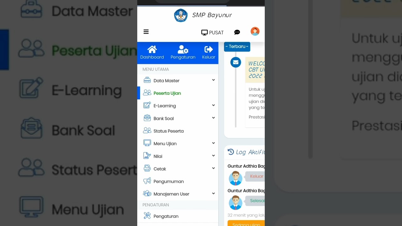 CBT Ujian full responsive