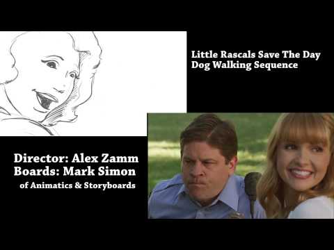 Little Rascals Save The Day - Storyboard comparison - Dog Walking sequence