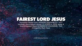 FAIREST LORD JESUS - SATB (piano track + lyrics)