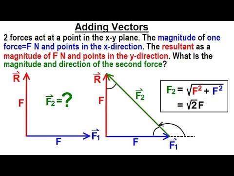 Physics 1A Test Your Knowledge Vectors 1 of 30 Adding Vectors
