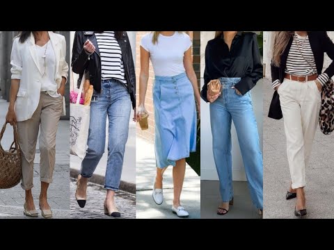LOS BASICOS QUE ESTAN EN TENDENICA DE MODA LOOKS Y OUTFITS CON BASICOS DE MODA 2024