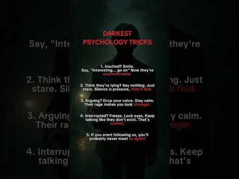5 Dark Psychology Tricks That Instantly Put You in Control