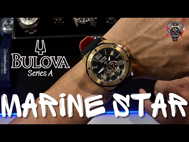 Vídeo relacionado con Analógico Modelo BULOVA SS Marine Star WR 100. Marca BULOVA
