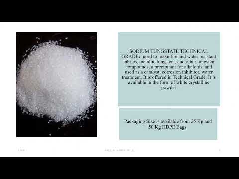 Sodium Tungstate Technical, 25kg Bag