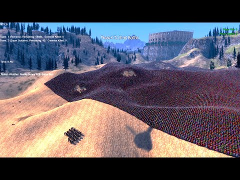 40 Super Soldiers Takes on 60,000 Romans in Roman City Ultimate Epic Battle Simulator