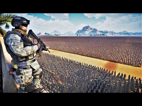 50,000 Modern Soldiers Vs 1 MILLION Imperial Roman Army - UEBS 2 | Ultimate Epic Battle Simulator 2