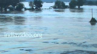 Yamuna river in a rainy season