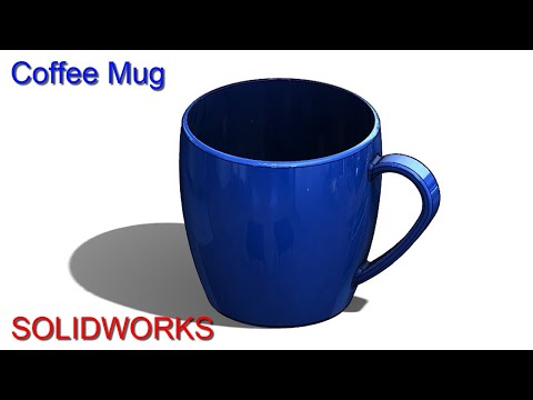 Solidworks Tutorial#43 | Design a Coffee Mug.