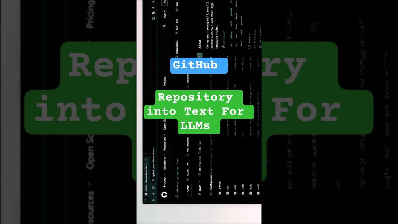 How Can Quickly Turn GitHub Repository into Text For LLMsx👾😈#hacker #github #tech#education #chatgpt
