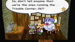 Paper Mario2 Secret: Trouble Centers hidden door
