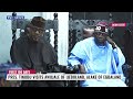 President Tinubu Visits Ogun State, Meets Dapo Abiodun, Awujale Of Ijebuland, Other Monarchs