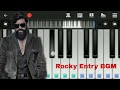 KGF 2 Rocky Entry BGM | Easy Piano Tutorial | Perfect Piano