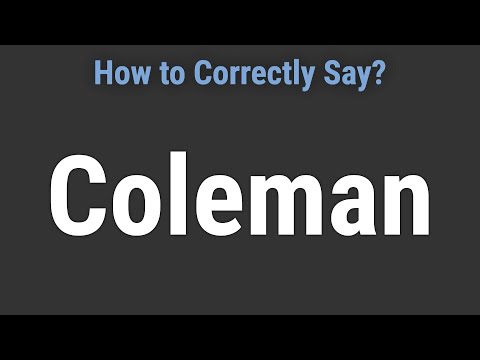 How to Pronounce Name Coleman (Correctly!)