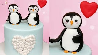 Penguin Valentine's Day Cake Tutorial!
