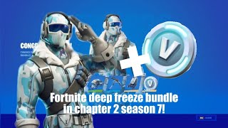 Fortnite deep freeze bundle unboxing and redeem in chapter 2 season 7 *Still Works*