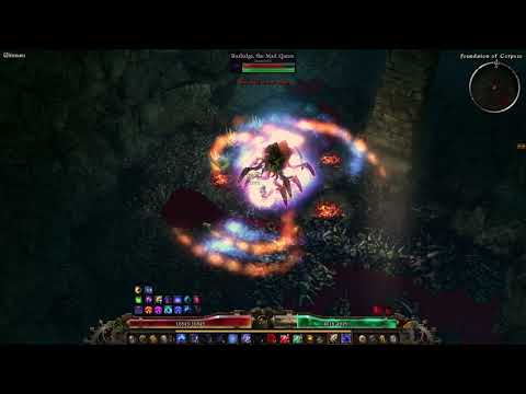 Grim Dawn AoM [1.0.7.1] Elemental Infiltrator vs Mad Queen (Ultimate)