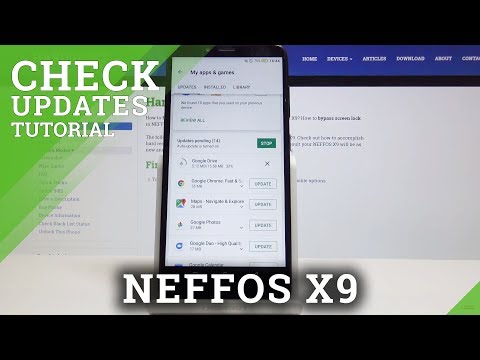 How to Update Applications in NEFFOS X9 - Download Latest App Versions