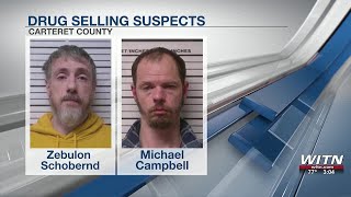Two Carteret County men arrested for selling meth near middle school