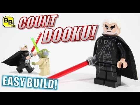 EASY!! LEGO STAR WARS COUNT DOOKU MINIFIGURE CREATION! Video