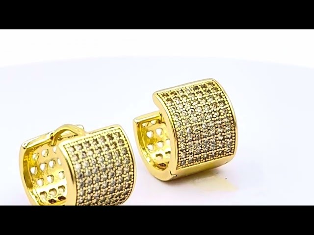 حلق سيرين -مطلي بالذهب عيار 18k