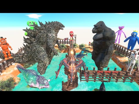 Parkour & Hunting BIG BOSS KING KONG and GODZILLA - Animal Revolt Battle Simulator