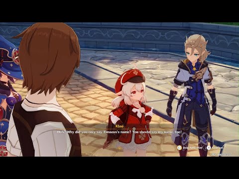 MONA DOESN'T LIKE KLEE Genshin Impact CUTSCENE