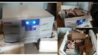 INSIDE OF A EXIDE 24 VOLT 2KVA INDUSTRIAL UPS INVERTER