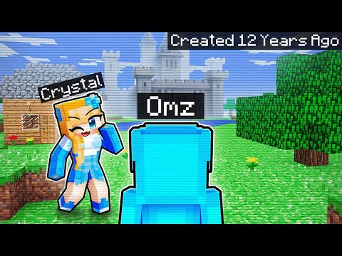 I Found CRYSTAL'S SECRET Minecraft World From 12 Years Ago!