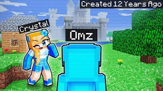 I Found CRYSTAL'S SECRET Minecraft World From 12 Years Ago!