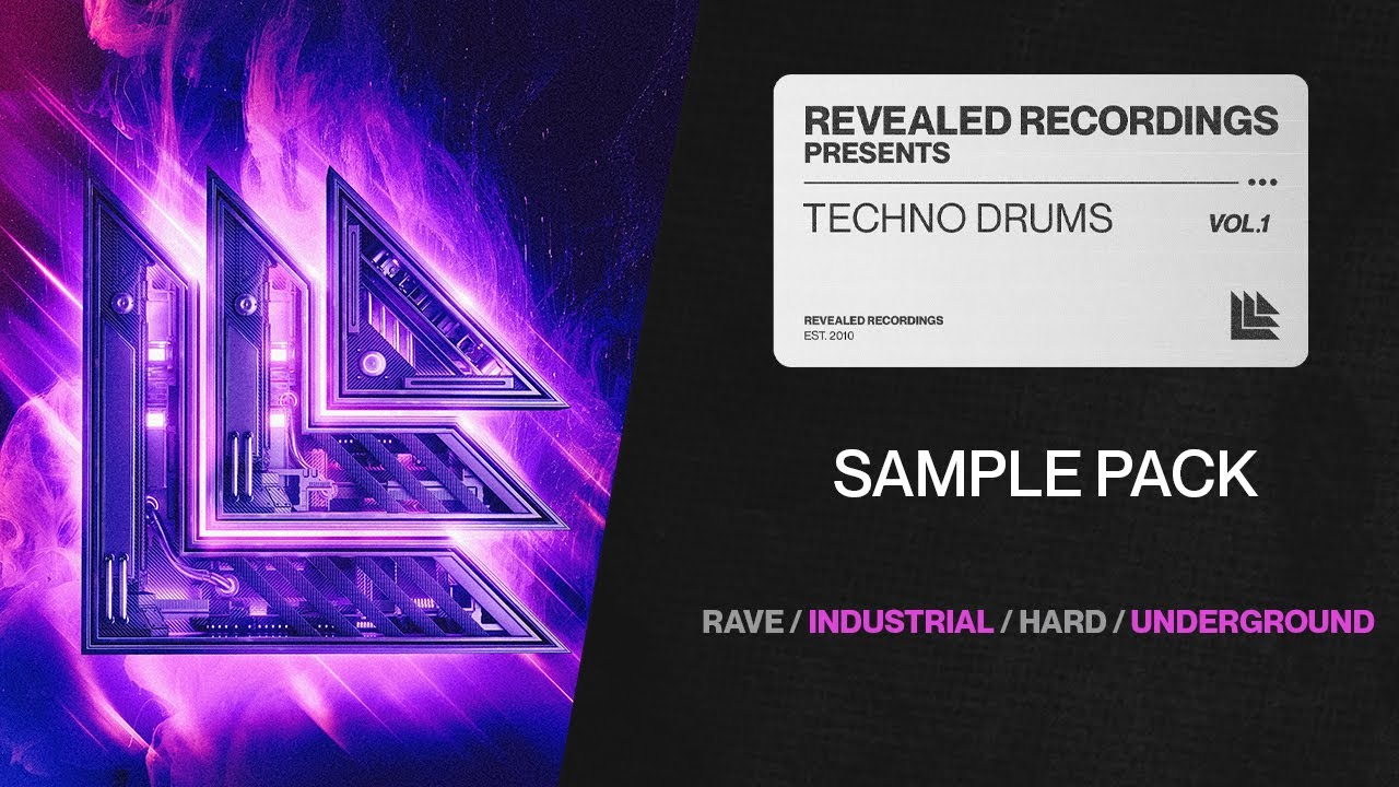 Techno Drums Vol. 1 (Sample Pack) Warehouse Techno, Big Room Techno, Hard Techno | Revealed